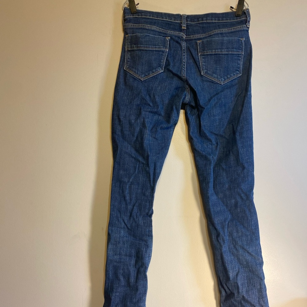 Old Navy Sweethearts Jeans Sz 4 Dark Wash Straight Leg High Rise Blue Denim